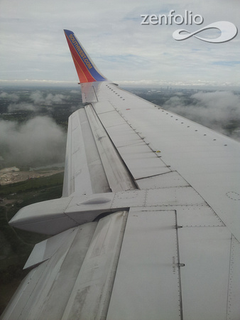 My flight back to Houston September 19, 2014