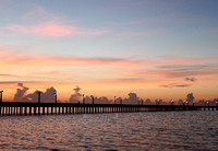 An early morning sunrise at the pier